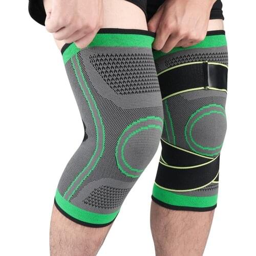 2021 Non-Slip Knee Brace Compression Knee Sleeve Sports Knee Pad Running Basketball Fitness Cycling Tennis Knee Support