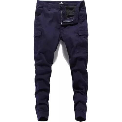 2021 Fashion Streetwear Mens Jeans Casual Cargo Pants Big Pocket Brand Designer Hip Hop Joggers Pants Men Leisure Harem Pants
