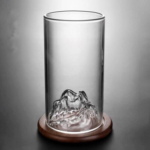 3D Iceberg Spirits Glass Built-in Peak Wine Cup Whiskey Glass Brandy Serving Cup Vodka Highball Rum Barware Chilly Champagne