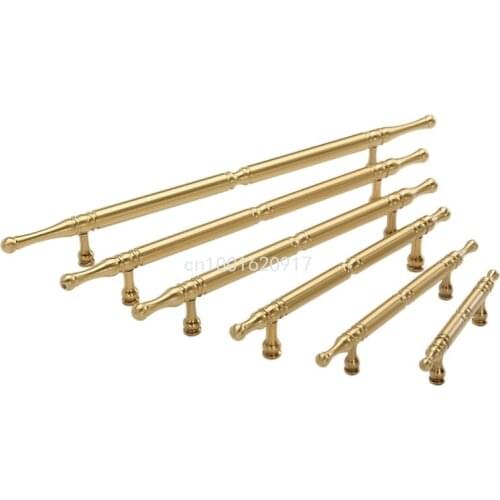 Satin Brass Door Handles and Knobs Antique Drawer Pulls Vintage Kitchen Cabinet Handles Cupboard Pull Hardware