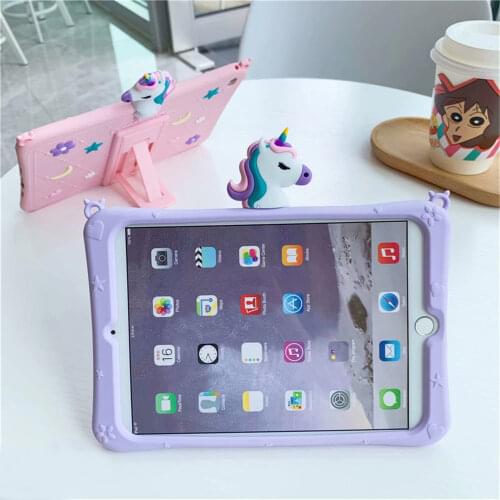 Kids Cartoon Silicon Tablet Case for Xiaomi Mi Pad 4 8.0 inch Soft Shockproof Cover for Xiaomi Mipad 4 Case Mi Pad4 Coque Funda