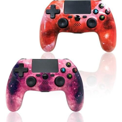 K ISHAKO 1pcs/2pcs Wireless Bluetooth 4.0 for playstation games ps4 DualShock4 Gamepad PlayStation4 joystick computer Star Red