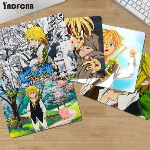 YNDFCNB The Seven Deadly Sins Meliodas Unique Desktop Pad Game Mousepad Smooth Writing Pad Desktops Mate gaming mouse pad