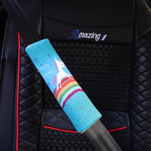 1pc Cute Car Auto Safety Seat Belt Harness Shoulder Pad Cover Children Protection Cover Cushion Support Car Pillow Seat Belts