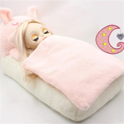 Doll furniture, accessories, pink pig bed, pink sofa, suitable for Blyth icy 30cm doll