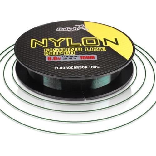 100/150/200M Fishing Line Fluorocarbon Coated Monofilament Fishing Leader Line Carp Fishing Wire Fishing Accessories