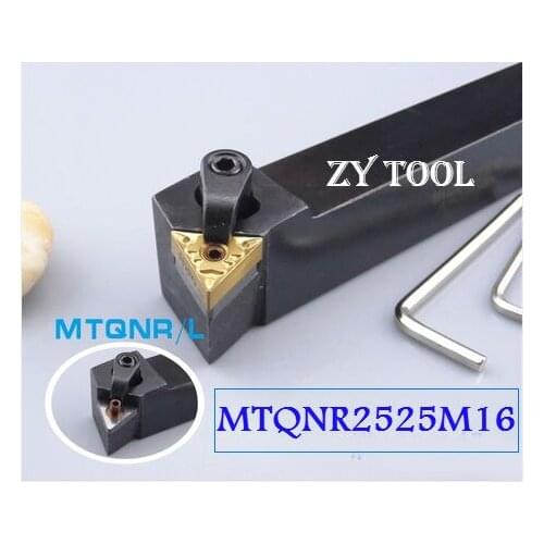 MTQNR2525M16 Turning Tool Holder,CNC tool holder,External turning tools,MTQNR/L Lathe cutting tool for TNMG160404/08/12 Inserts
