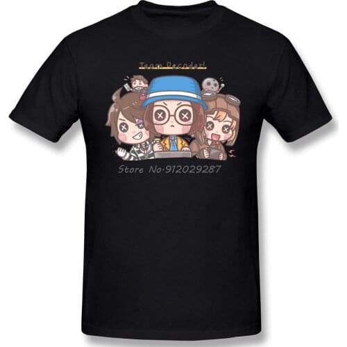 Men Identity V Horror Game Cosplay Dress Black T-Shirt Aesop Carl Coffin Pure Cotton Tees Harajuku TShirt