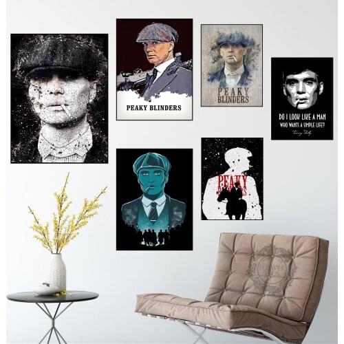 Peaky Blinders Shelby Fan Artwork Wall Art Canvas Painting Poster For Home Decor Posters And Prints Unframed quadro cuadros