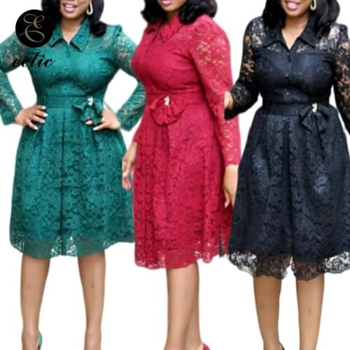 Office Wear Turndown Collar Dress Plus Size 4xl Sukienka Plain Embroidered Mesh Dress With Big Bow Button Up Dress Women Midi