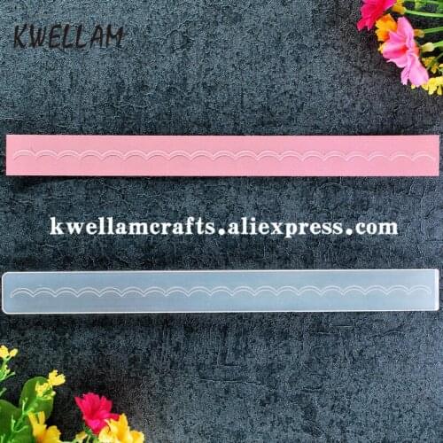 Arch String Plastic Embossing Folder For Scrapbook DIY Album Card Tool Plastic Template 21.8x2.1cm KW8101218