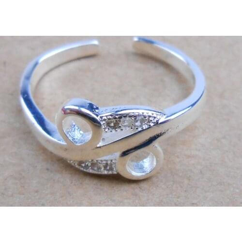 Send box 925 silver classic fashion fine jewelry ring Size OPEN J15 Wholesale free shipping