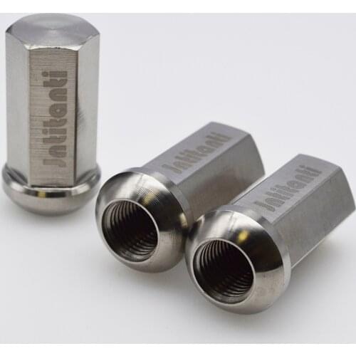 Custom auto parts titanium alloy hub nuts M14*1.5*45