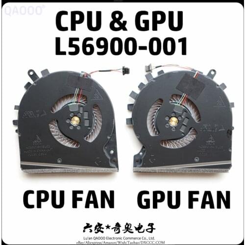 L57170-001 Laptop Cooler Fan For HP TPN-C141 15-DK 15-DK0046NR 15-DK0009NG 15-DK0069UR 15-DK0100NR 15-DK0068WM CPU Cooling Fan