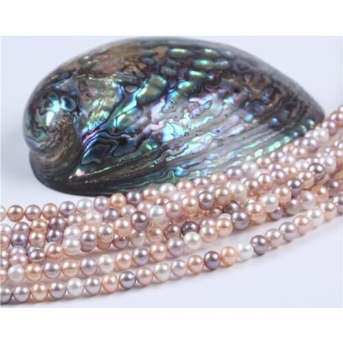 8-9mm round shape multi color freshwater pearl strands for jewelry making