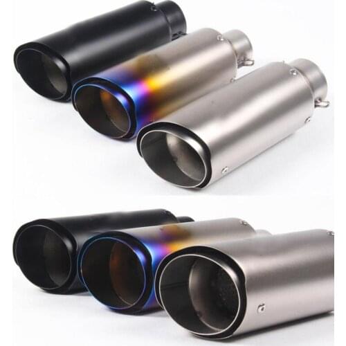Universal 60mm 51mm Motorcycle Exhaust Pipe For Escape Moto for Z800 ZX10R R6 R3 R25 Muffler Racing Exhaust