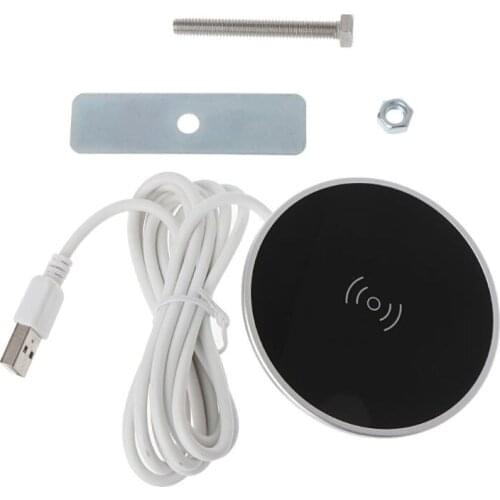 Universal Qi Wireless Charger Furniture Office Desktop Hidden Embedded Quick Charging for iPhone Samsung Galaxy Cellphones Devic