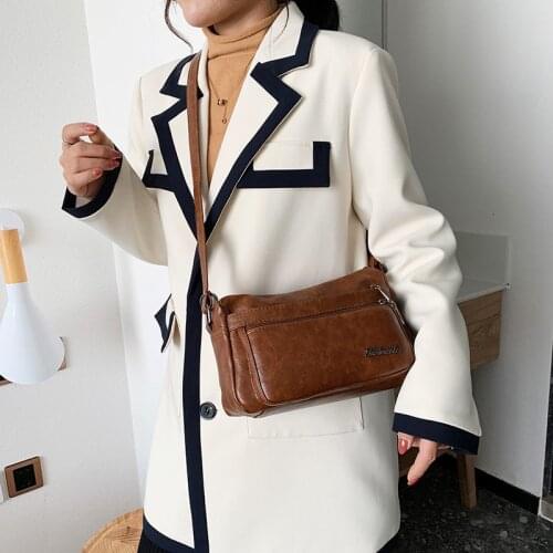 High Quality PU Leather Crossbody Bags Trend Messager Shoulder Bag 2021 New Luxury Designer Sling Wallet For Lady