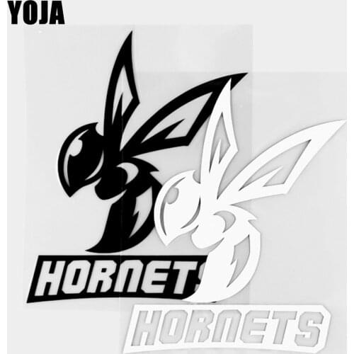 YOJA 11.5×14.5CM Cartoon Animals Handsome Wasp Vinyl Decal Car Stickers Black/Silver 19C-0262