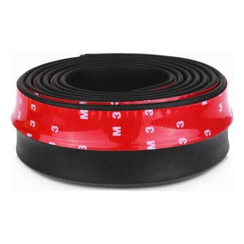 2.5m Carbon Fiber Rubber Moulding Strip Guard Corner Anti-Collision Protective Car Styling DIY Car Stickers