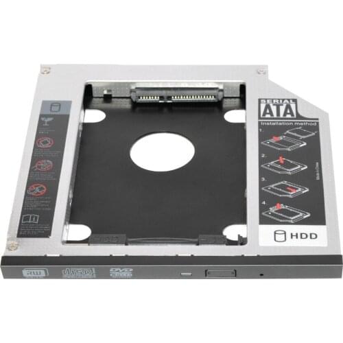 2ND HDD SSD HARD DRIVE caddy+bezel for Dell Latitude E4300