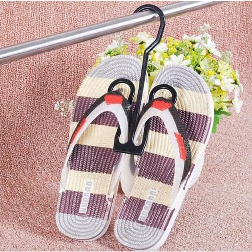 200pcs Strengthen Flexiable Slipper Hanger Hook Plastic Supermarket Cotton-padded Shoes Sandals Hanging Shoe Hanger