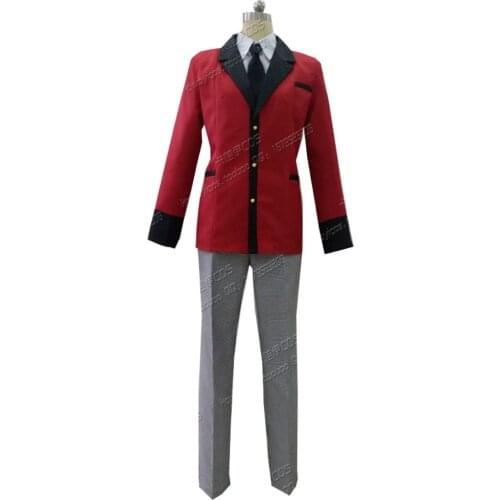 2020 Suzui Ryouta Cosplay Costume Kakegurui Anime Costumes Japanese High School Uniform Compulsive Gambler Boys uniform