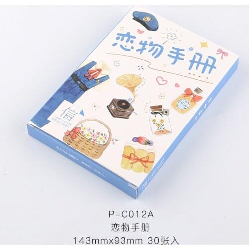 30 Sheets/Set Fetish manual Postcard/Greeting Card/Message Card/Birthday Letter Envelope Gift Card