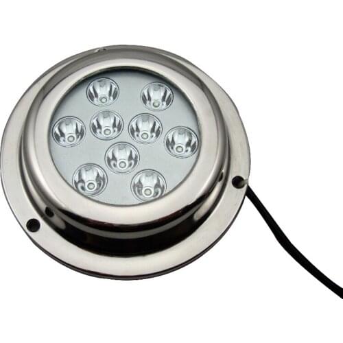 316 Stainless Steel LED Underwater Light 9X3W DC8-28V IP68 119*24.5mm Marine Boat ZY-TD6A1-9X3W