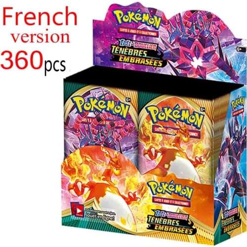 360pcs/box Pokemon French Version Cards STYLES DE COMBAT Booster Collection Gift Kids Pokemon Cards Toy