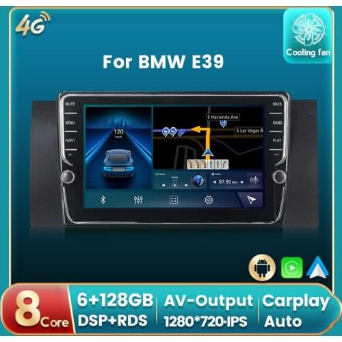 Android 11 Eight Core 4G LTE DSP RDS Car Radio Auto Multimedia DVD Player For BMW E39 GPS Navi Auto carplay IPS