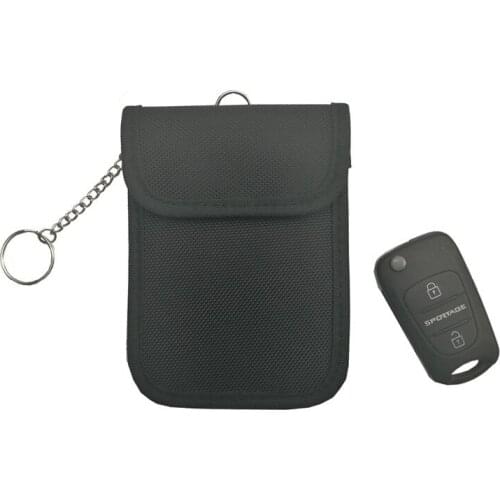Faraday Car Key RFID Shielding Anti Theft Bags ID Card Bag FOB Signal Blocker Pouch Case for Privacy Protection New BAG1017