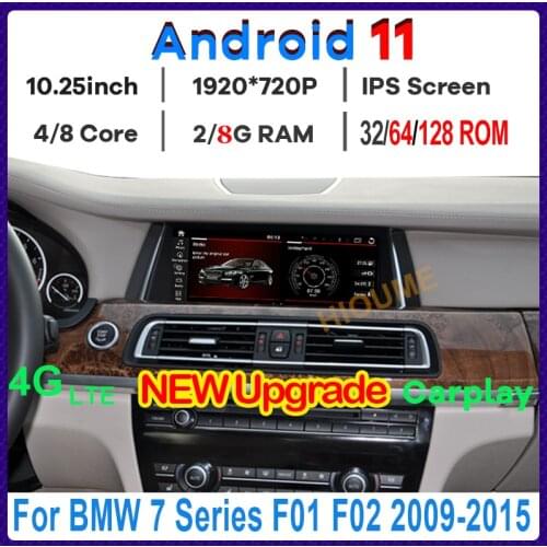 10.25' 8Core CPU 8G RAM Android 10 Car Multimedia Player GPS Radio for BWM 7 Series F01 F02 2009-2015 Stereo CarPlay Audio