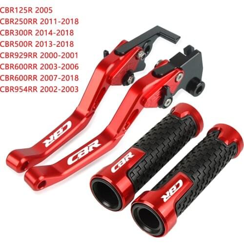 CBR Motorcycle CNC Brake Clutch Levers Handle bar grips For HONDA CBR250RR CBR300R CBR500R CBR929RR CBR600RR CBR954RR CBR125R