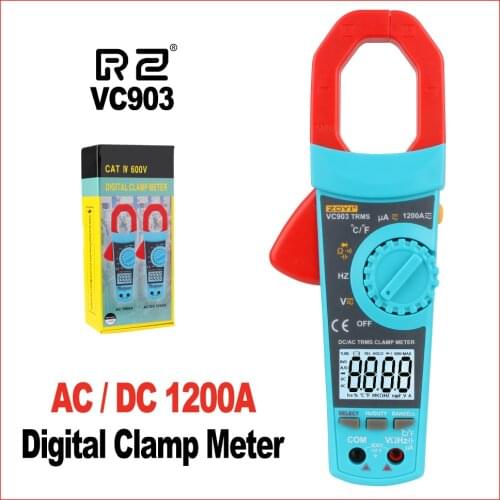 High Quality Measuring Digital Clamp Multimeter with Capacitance Testing AC and AC/DC Voltage meter Temperature VC902/VC903