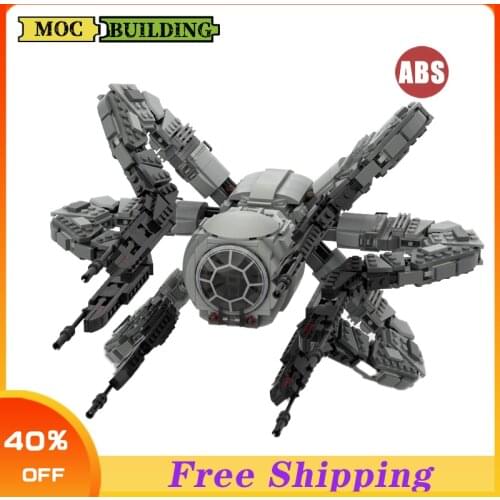 Kid Film Space Robot War Fighter Model MOC TIE Octopus Star Fighter Building Block War TIE Fighter Toy Childrens Gifts
