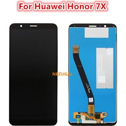 For Huawei Honor 7X BND-L21 BND-L22 BND-L24 5.93 inch LCD display For Mate SE Touch Screen Digitizer Assembly Frame