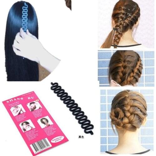 French Maquiagem Hair Roller with Hook Magic Twist Styling Braiding Tool Bun Maker Fast Bun Free Shipping