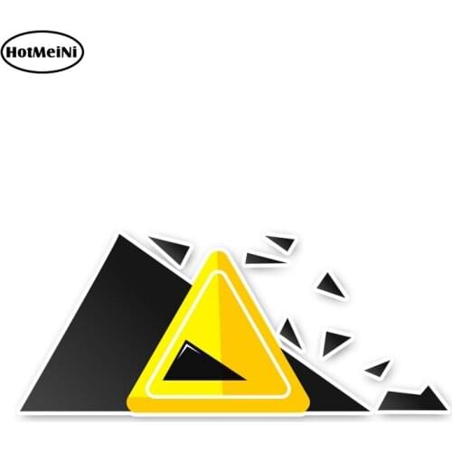 HotMeiNi 5cm x 13cm Warning Sign Pay Attention To Safety Car Stickers Accessories