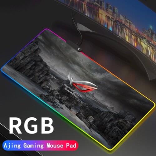 Asus RGB Republic of Gamers Mouse Pad Gaming Computer Mousepad ROG LED Large Gamer Mausepad Carpet Big LED Desk Mat Support DIY