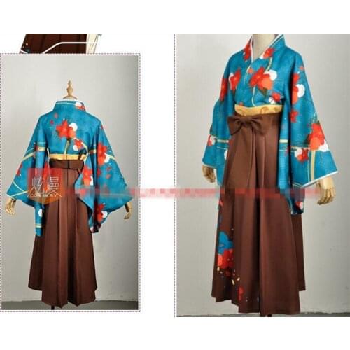 Love live MINAMI KOTORI Taisho kimono unawakening cosplay costume Halloween anime dress free shipping C