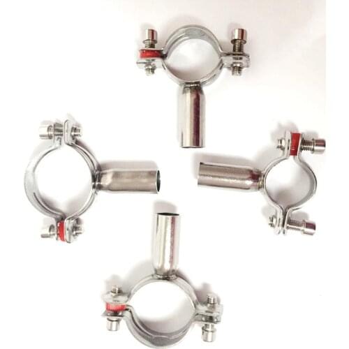 140mm 5.5" Pipe Hanger Bracket Clamp Support Clip 304 Stainless Steel For Beer Brewing