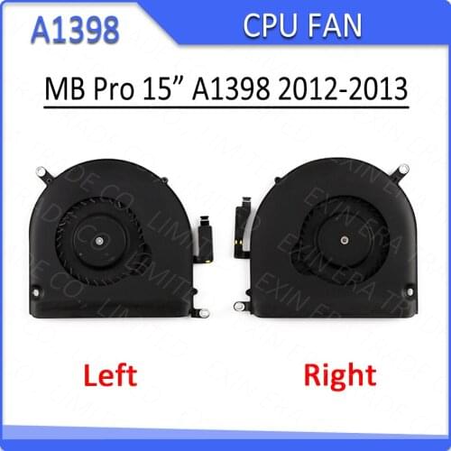 Tested Good for MacBook Pro Retina 15" A1398 2012 Eary 2013 CPU Fan Cooler Cooling Fan Left Right Side MC975/976/831 ME664/665