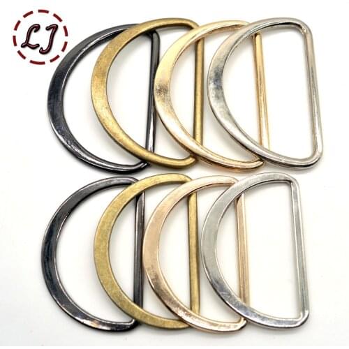 High quality 10pcs/lot 48mm/56mm silver black bronze gold big type D ring Connection alloy metal shoes bag Buckles DIY Accessory