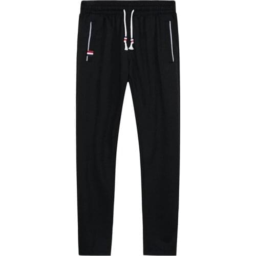 2020 New Casual Men Jogger Pants Thin Breathe Comfort Cotton Sport Trousers Elastic waist Plus size 5XL 6XL Loose Sweatpants