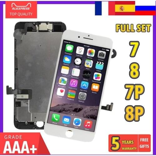 Full Set LCD For iPhone 7 8 Plus 7P 8P Display Complete Assembly 3D Touch Screen Replacement with Front Camera A1778 A1784 A1905