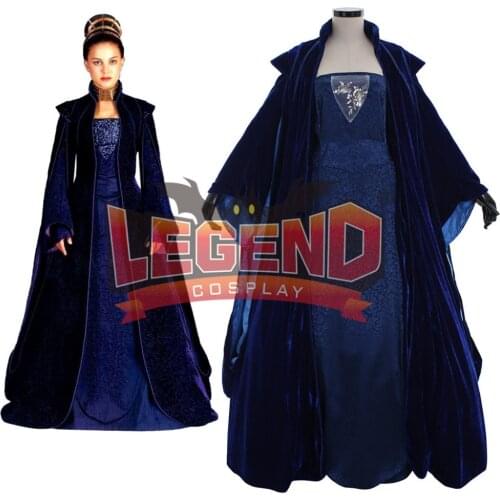 Queen Padme Amidala Padme Naberrie gown dress Attack Of The Clones cosplay dress