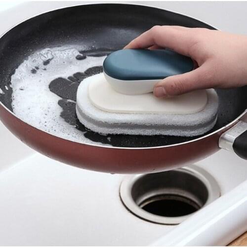 Handle Cleaning Brush Countertop Cleaning Pot Dishes Brush Sponge Brush Cleaning Appliance Kitchen Tools
