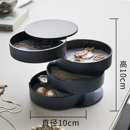 Jewelry Receiving Box Simple Convenient Velvet Jewelry Earrings Finishing Jewelry Cassette Dressing Case jewelry organizer