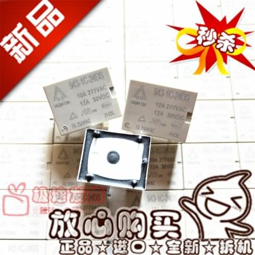 Brand New & Original 943-1C-24DS Genuine 24VDC 5 Feet 12A Relay 24V DC24V